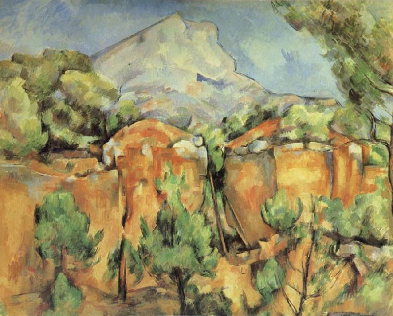 La Montagne Sainte-Victoire,vue de Bibemus, Paul Cezanne